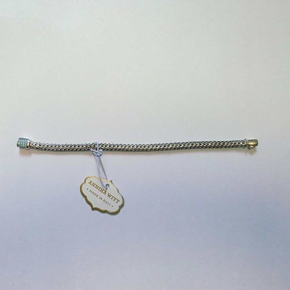 ANNIKA WITT Sterling Silver Semiprecious Stone Chain Bracelet - Picture 7 of 15